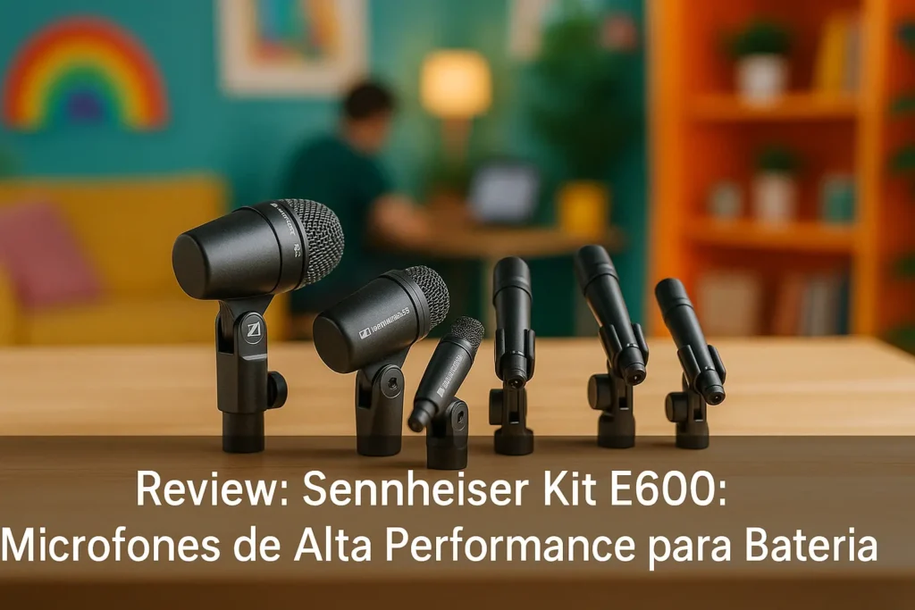 Sennheiser Kit E600: Microfones de Alta Performance para Bateria