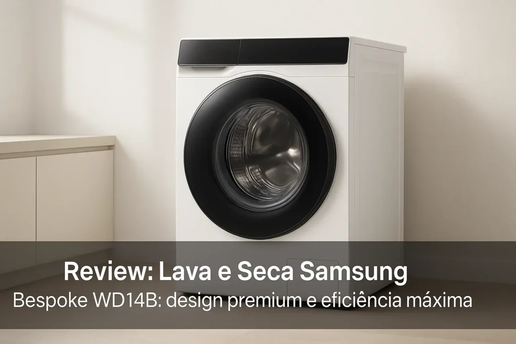Lava e Seca Samsung Bespoke WD14B: design premium e eficiência máxima