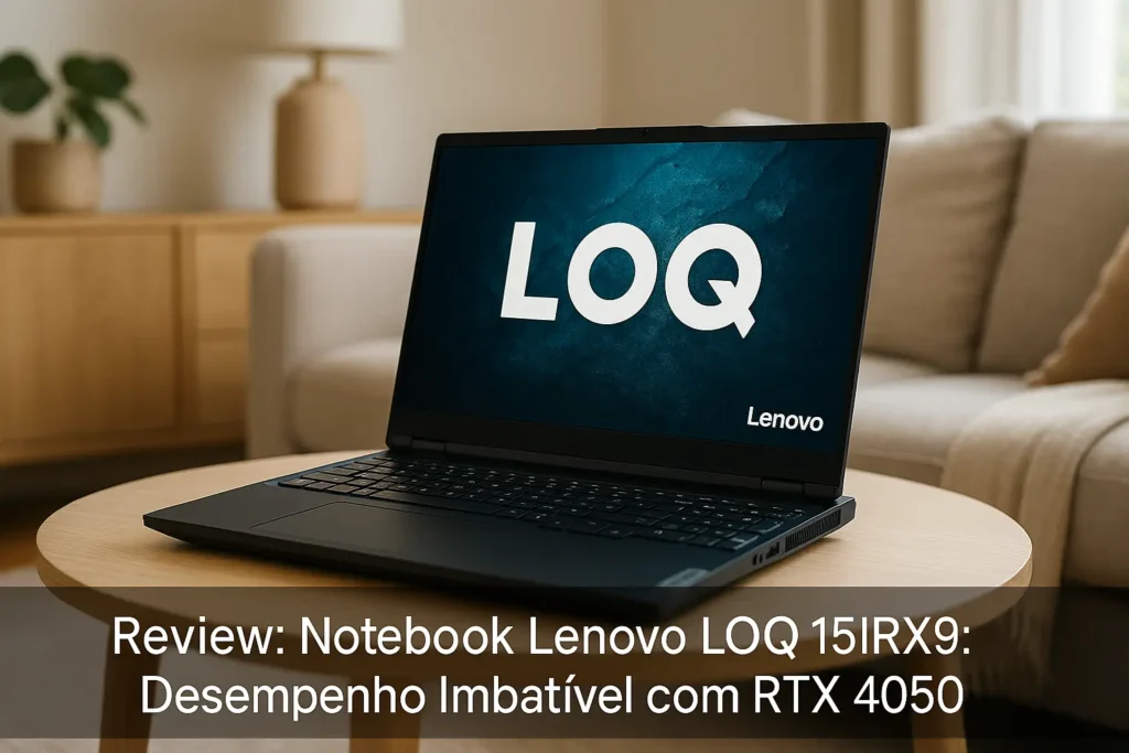 Notebook Lenovo LOQ 15IRX9: Desempenho Imbatível com RTX 4050