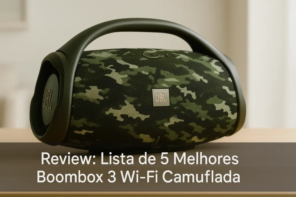 Lista de 5 Melhores: Boombox 3 wifi camuflada