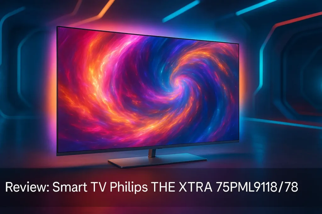 Smart TV Philips THE XTRA 75PML9118/78: 4K, Mini LED e Ambilight