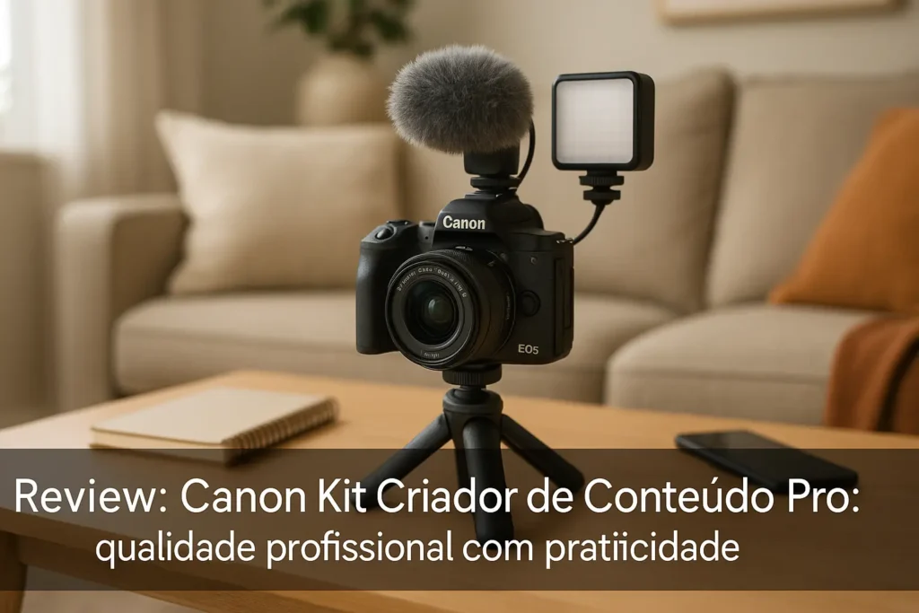 Canon Kit Criador de Conteúdo Pro: qualidade profissional com praticidade