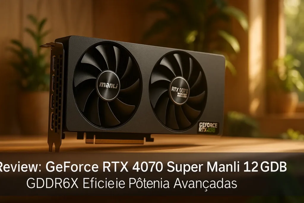 Geforce RTX4070 Super Manli 12GB GDDR6X: Eficiência e Potência Avançadas