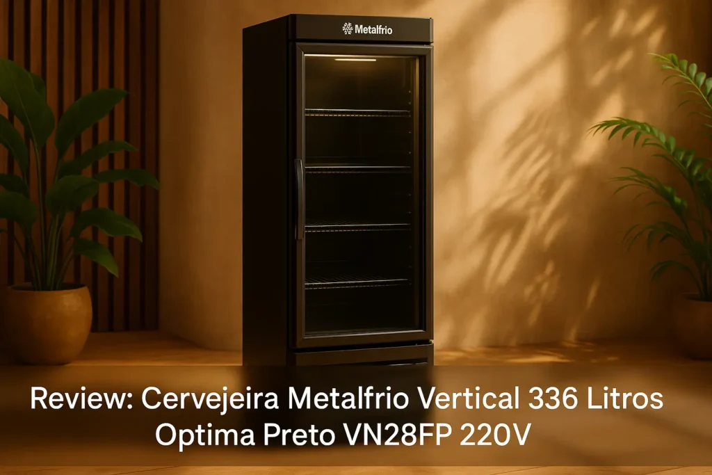 Cervejeira Metalfrio Vertical 336 Litros Optima Preto Vn28fp 220v: Conservação Profissional