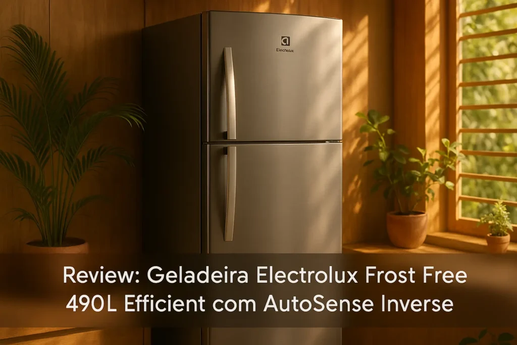 Geladeira Electrolux Frost Free 490L Efficient com AutoSense Inverse