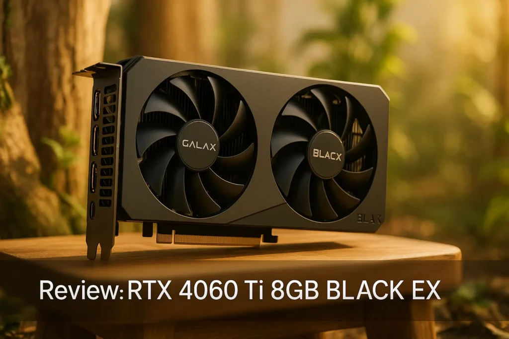 Placa de Vídeo RTX 4060 Ti 8GB BLACK EX Galax