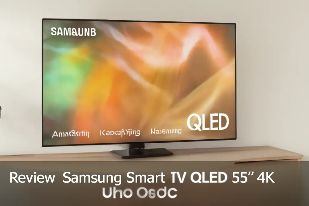 Samsung Smart TV QLED 55" 4K UHD Q60C - Alexa Built In, Modo Game, Tela Sem Limites