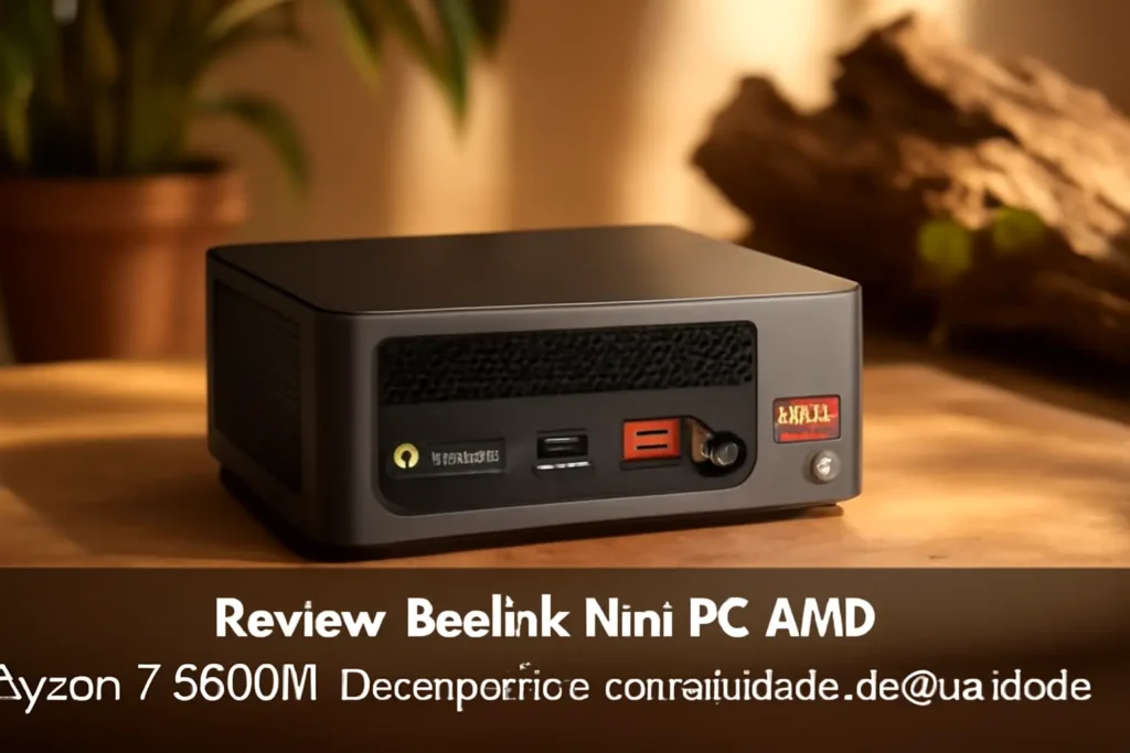 Beelink Mini PC AMD Ryzen 7 5800H: Desempenho e Conectividade de Alta Qualidade