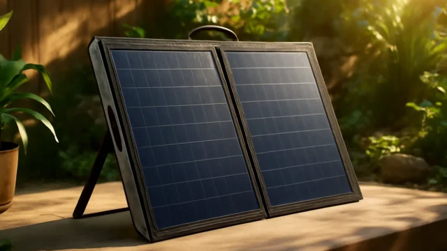 BLUETTI 120W Painel Solar Dobrável com Suportes Ajustáveis