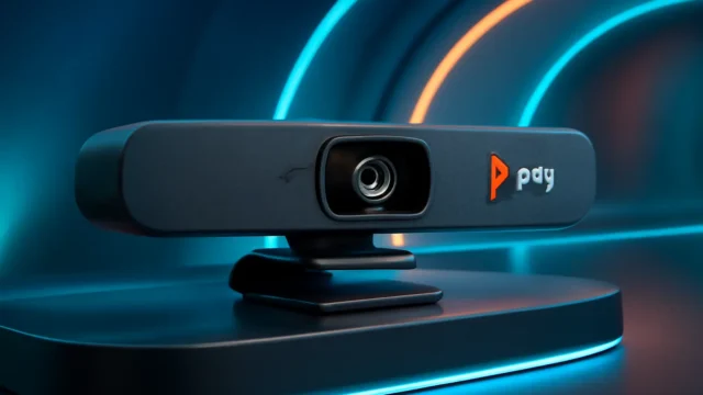 Plantronics Poly Studio P15 Barra de Vídeo Pessoal Polycom – Qualidade de Vídeo 4K e Áudio Premium