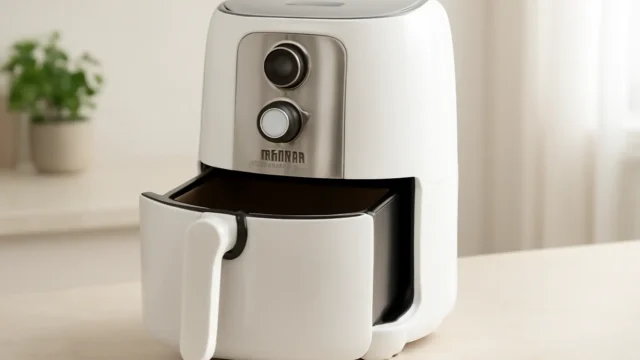 Fritadeira Air Fryer Britânia 5,5 L Revestimento Redstone BAF52 1500W Branco com Inox 220V: Versatilidade e Eficiência na Cozinha