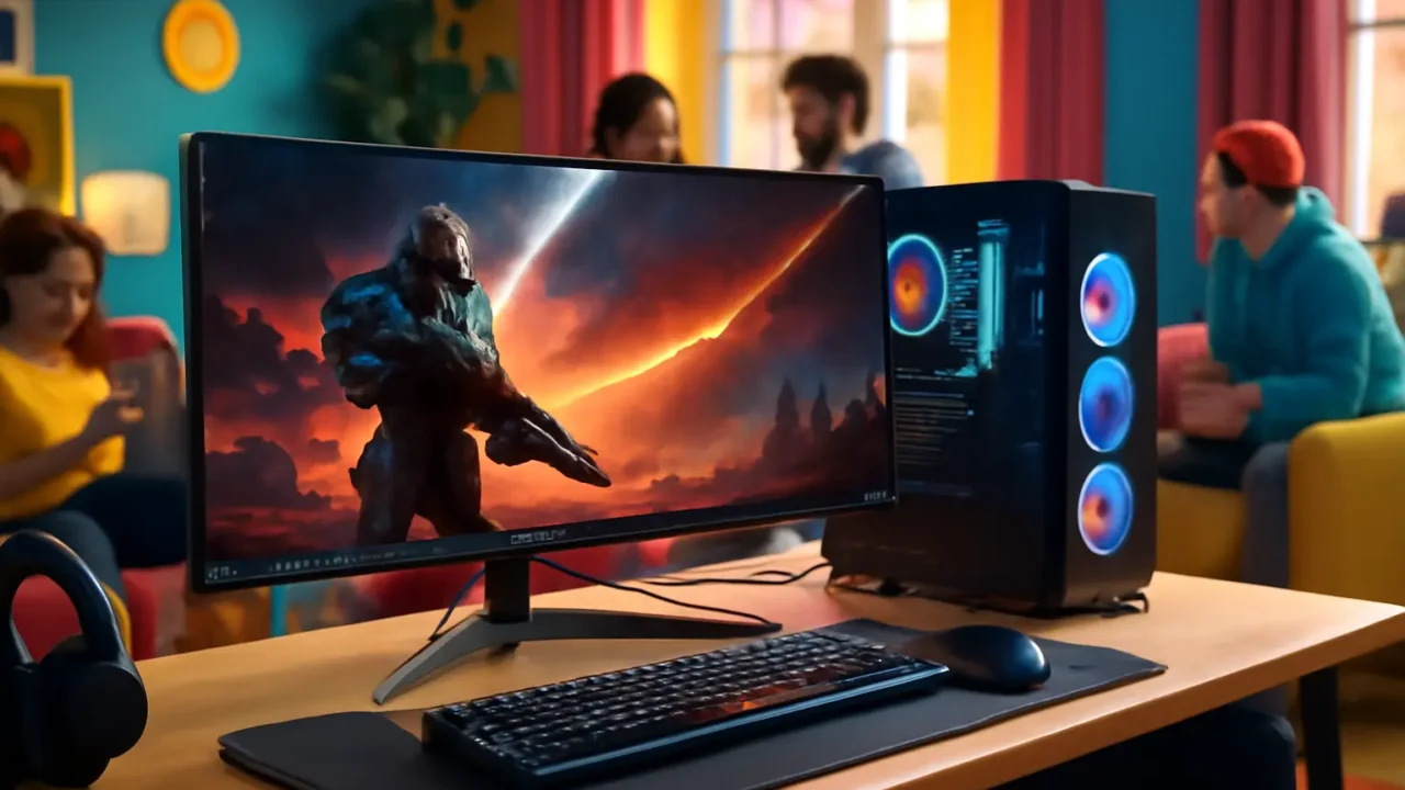 Gawfolk Monitor Curvo 34" UWQHD 144 Hz para Jogos: Desempenho e Imersão