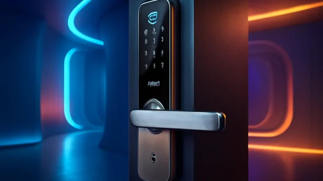 Fechadura Digital de Embutir com Biometria, Elsys, ESF-DE2000B, Prata