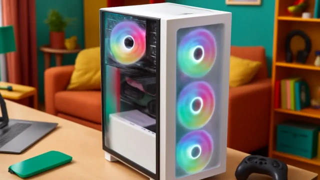 Gabinete Gamer Redragon Aeroglass - Mid Tower, USB 3.0+2.0x2, Lateral Vidro - Branco