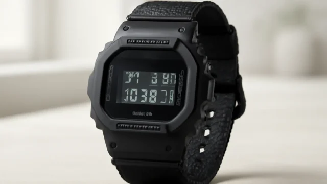 Relógio Casio G-Shock DW-5600BBN-1DR Resistente a Choques Pulseira Cordura
