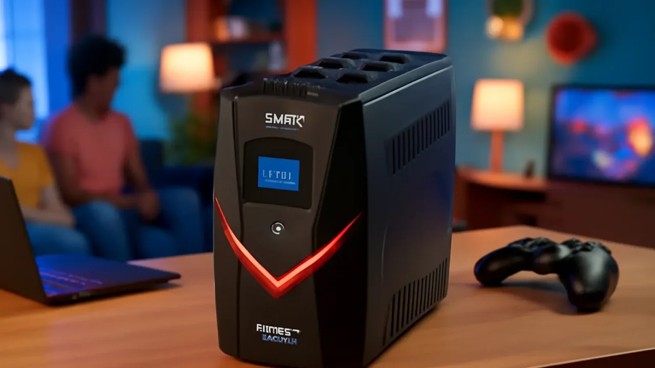 NOBREAK SMS GAMER 1500 WIFI - Potência 1500VA e 8 Tomadas