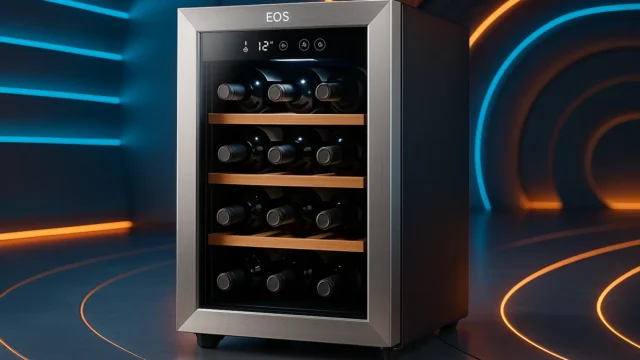 Adega Climatizada EOS 22 Garrafas Porta de Vidro e Inox