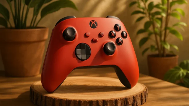 Controle Sem Fio Xbox Pulse Red: conforto e compatibilidade versátil