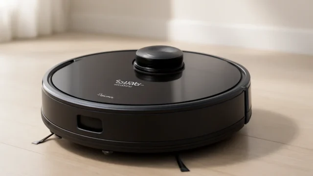 Robô Aspirador Ropo Glass 3 Preto - Tecnologia 4 em 1