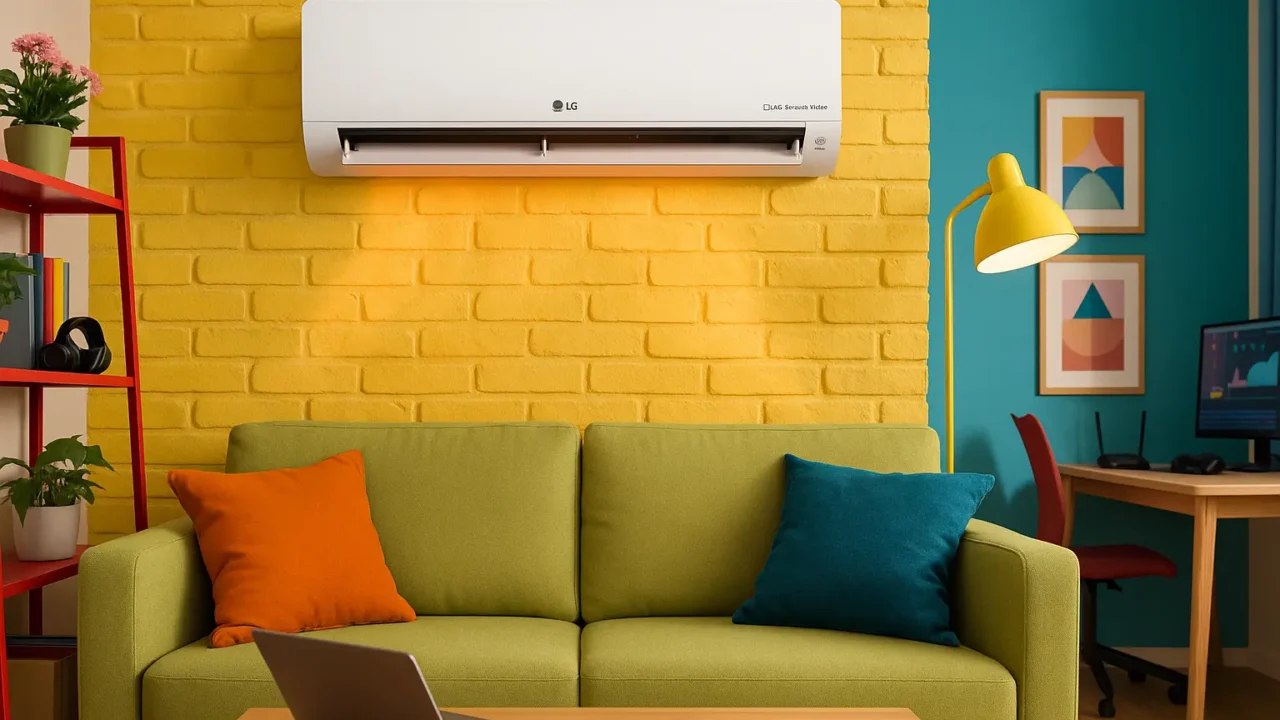 Ar-condicionado LG Dual Inverter Voice 9000 Btus Quente e Frio