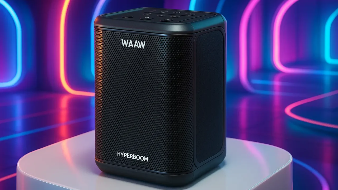 WAAW HYPERBOOM 1000 Bluetooth: Potência e Versatilidade Sonora