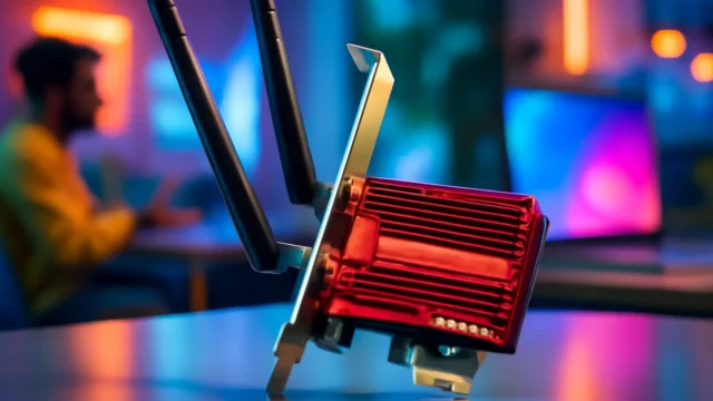 ASUS Adaptador PCE-BE92BT WiFi 7 PCI-E com 2 Antenas Externas