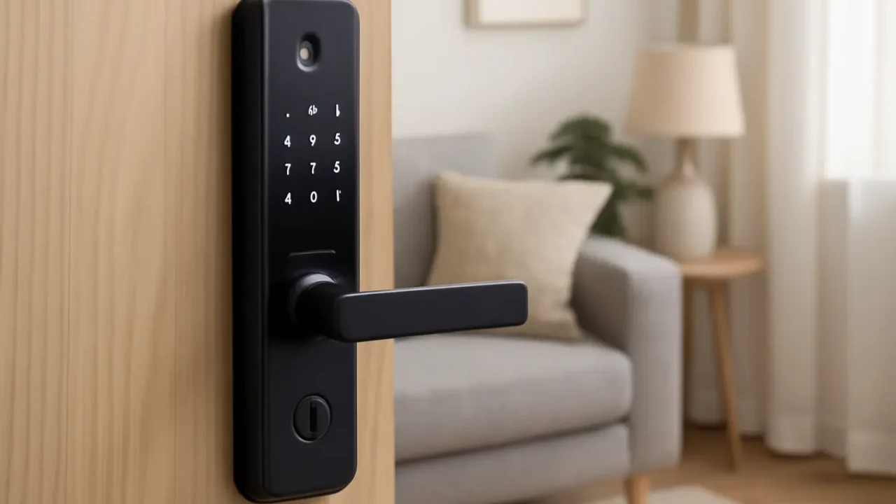 Fechadura Digital SL205 Com Biometria Senha Cartão E Chave: Segurança e Praticidade para Sua Casa