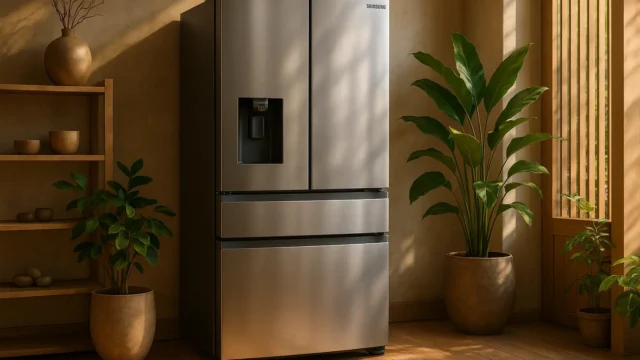 Geladeira Samsung RF49A Inverter: 3 portas, 470L e dispenser