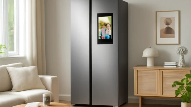 Geladeira Side by Side SmartThings Samsung RS57 Inox 564L
