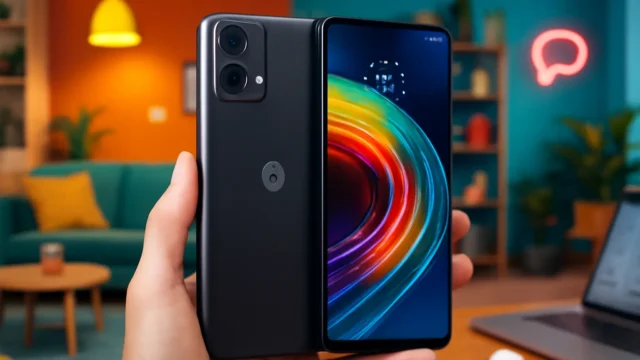 Smartphone Motorola Moto G75 5G - 256GB 16GB (8GB RAM+8GB Ram Boost) e 50MP Sony Lytia 600 Camera Moto AI Ultrarresistência Militar - Preto