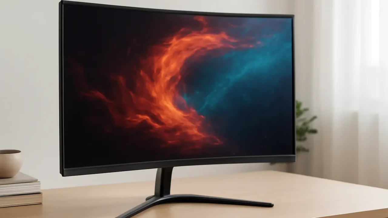 Monitor Gamer Nitro series ED273 Hbmiix curvo Preto LED VA de 27” FHD 100Hz com HDR10 AMD FreeSync