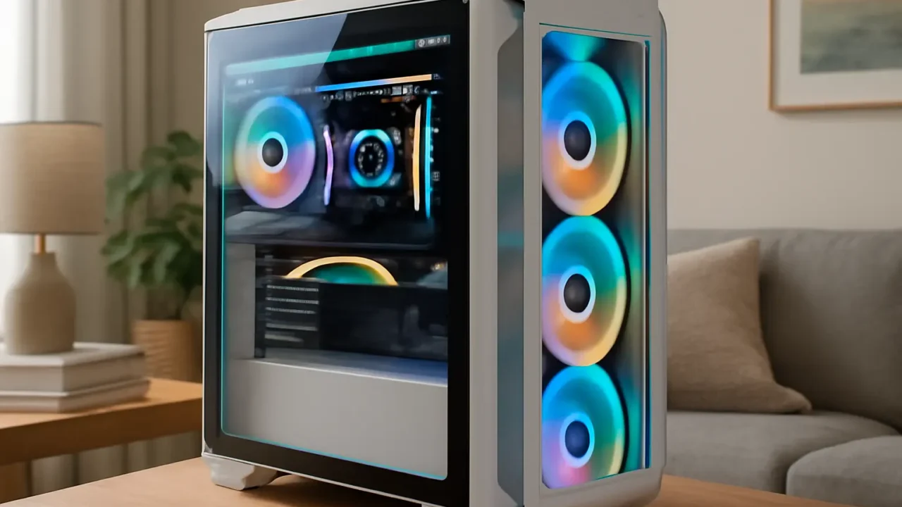 Gabinete Gamer Corsair iCUE 5000T RGB, Mid Tower, ATX, Lateral em Vidro Temperado, Branco