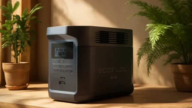 EF ECOFLOW DELTA 2: Estação de Energia Portátil com Bateria LiFePO4 e Carregamento Rápido