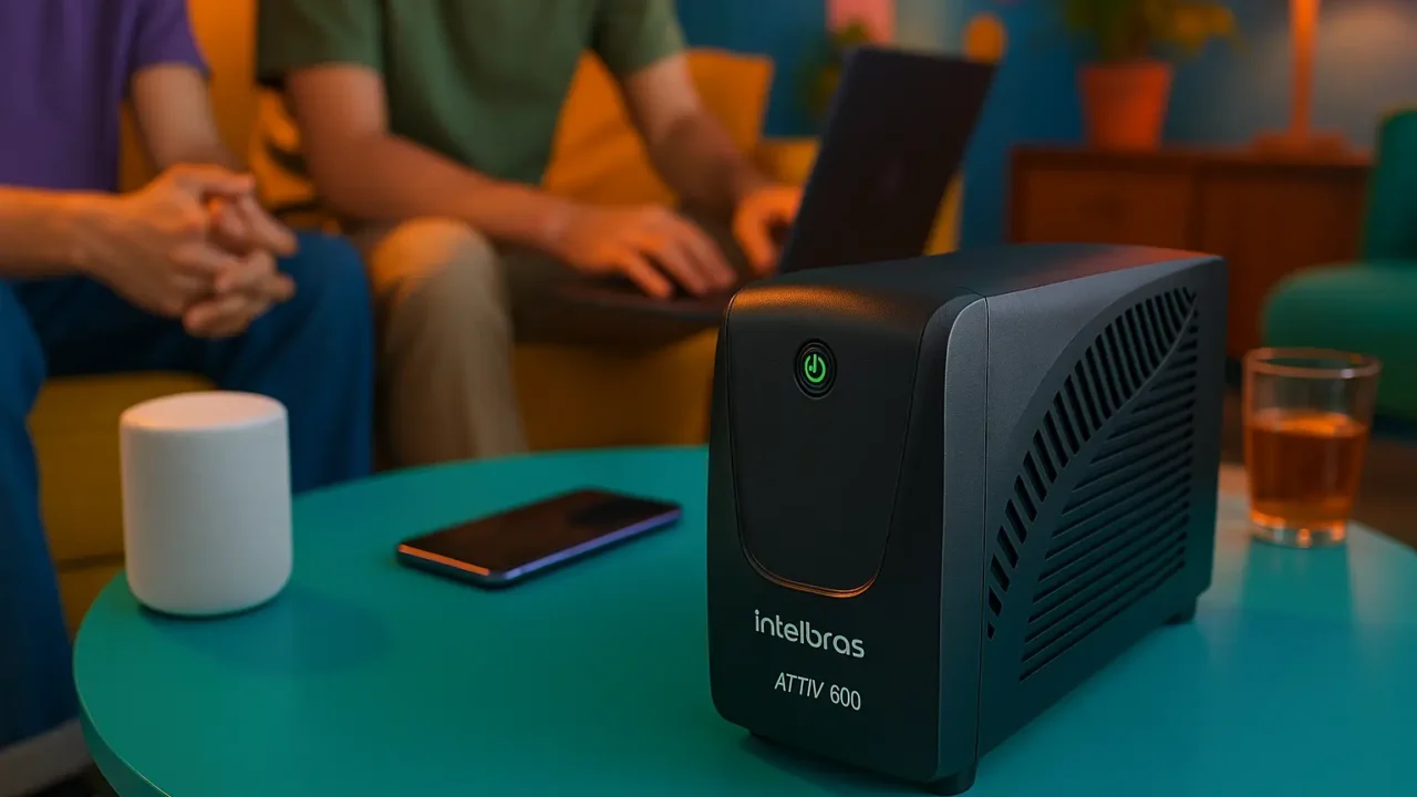 Nobreak Intelbras ATTIV 600VA: Segurança Compacta para Seu Setup