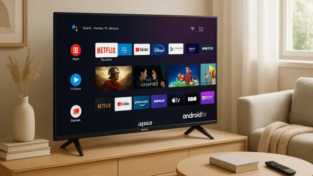 Smart TV Aiwa 32” Android com HDR10 e Dolby Áudio
