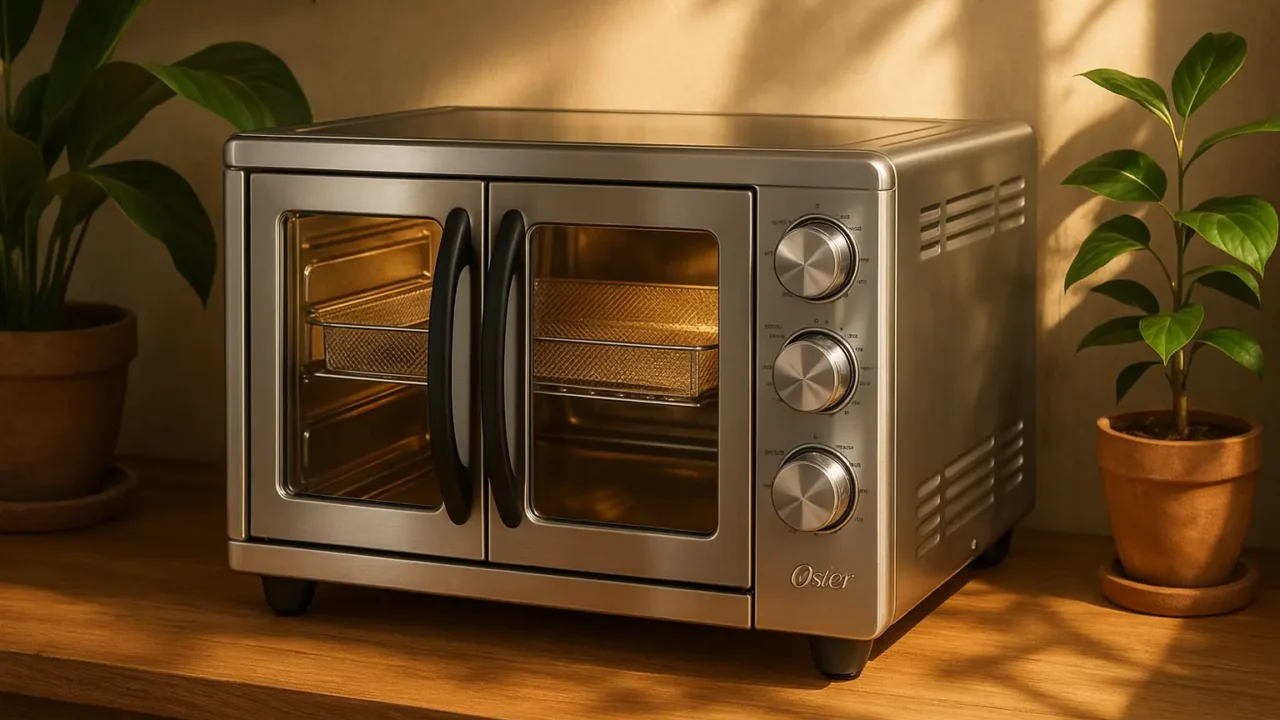 Forno e Fritadeira Oster 42L French Door 2 em 1: Praticidade e Versatilidade