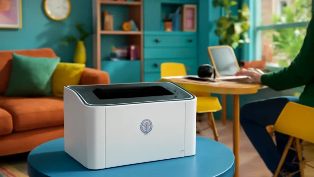 Impressora HP Laser 107w: Impressão Rápida e Conectividade Wi-Fi