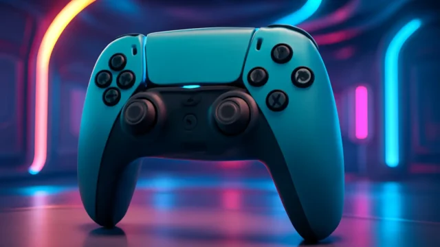 Controle sem fio DualSense® – Chroma Teal: Ergonomia e Desempenho para Gamers