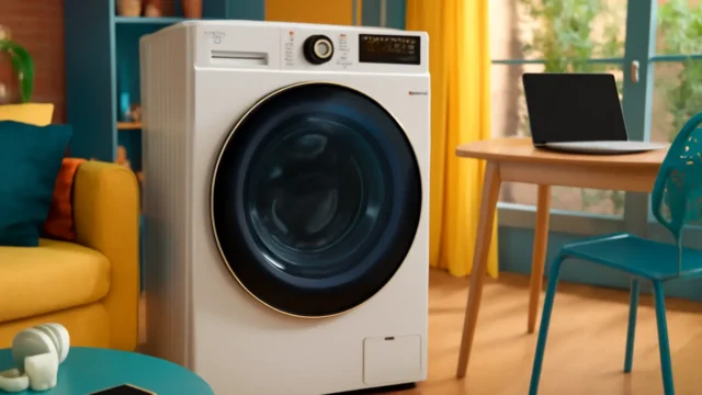 Lavadora de Roupas Lava e Seca Smart LG AIDD 14KG Branca 127V WD14WGSP6