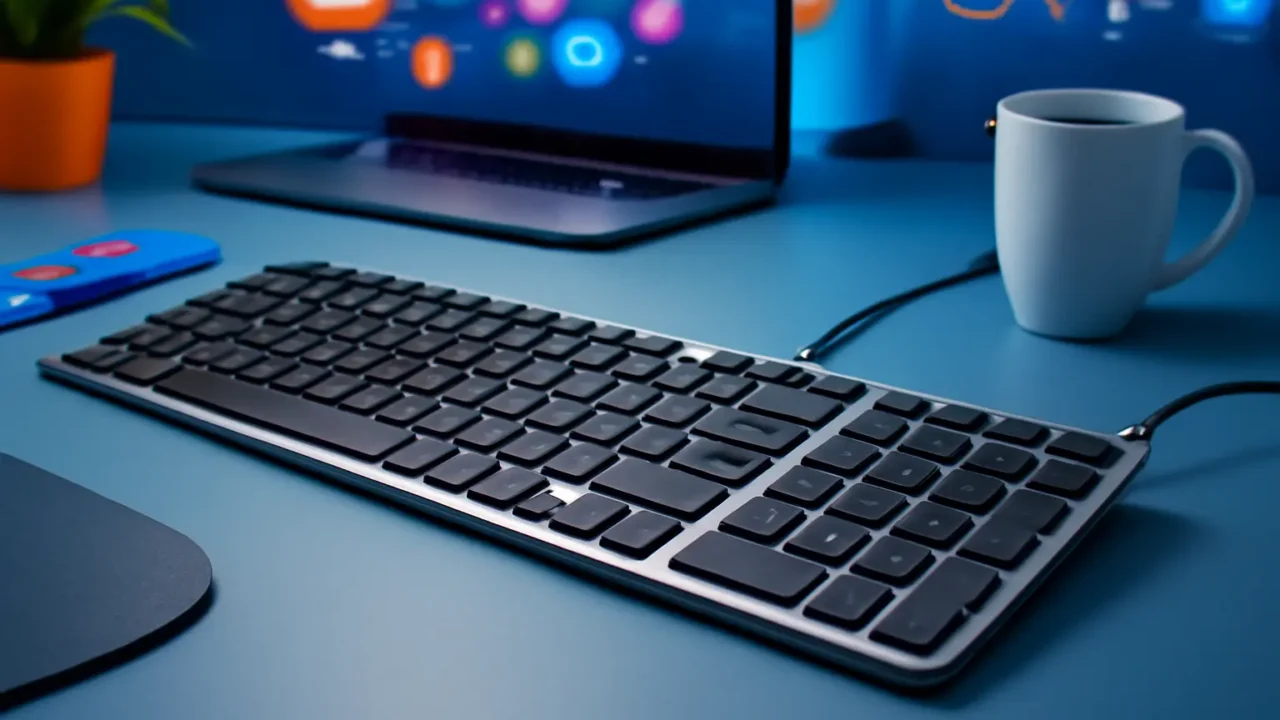 Satechi Teclado Slim W3 Iluminado com Cabo e Keypad Numérico