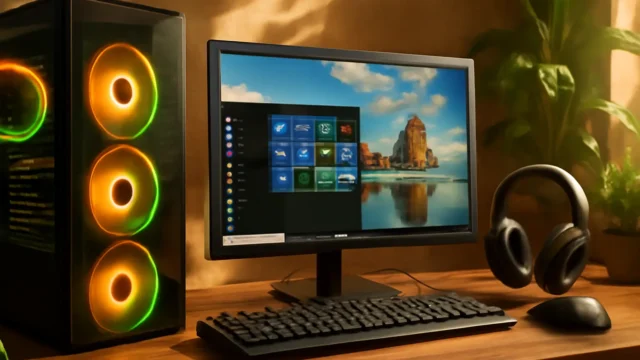 Computador Gamer Completo Intel Core i7 16GB SSD 512GB Kit Gamer com Headset Monitor 20" Windows 10 3green Flash