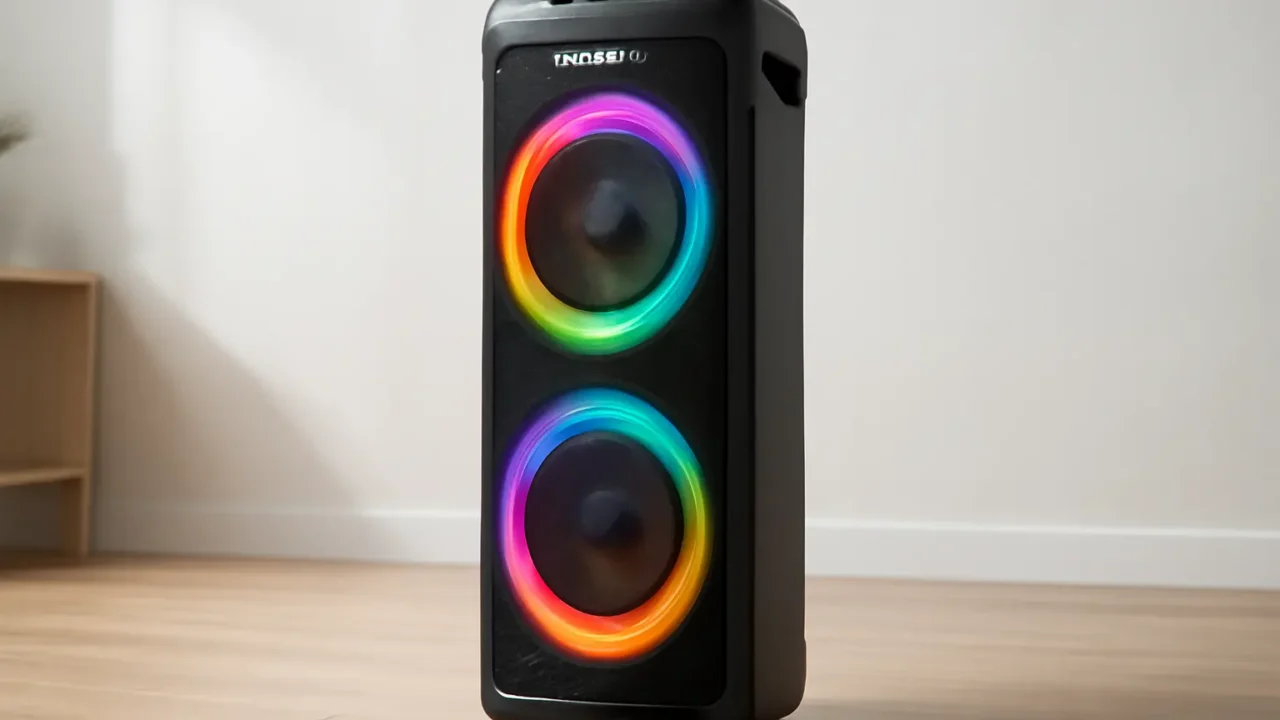 Polyvox Caixa de Som Amplificada Torre XT-990 TWS Bluetooth Full Led 2000W