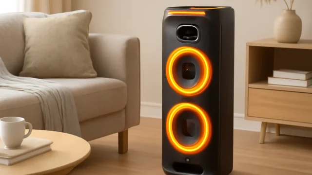 Caixa Acústica Philco PCX7100 Flash Lights Ex Bass 750W Biv: Potência e Iluminação para Suas Festas