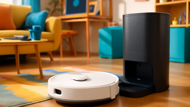 Tapo RV30 MAX Plus: Aspirador Robô com Sucção Ultra de 5300 Pa e Base de Esvaziamento Automático