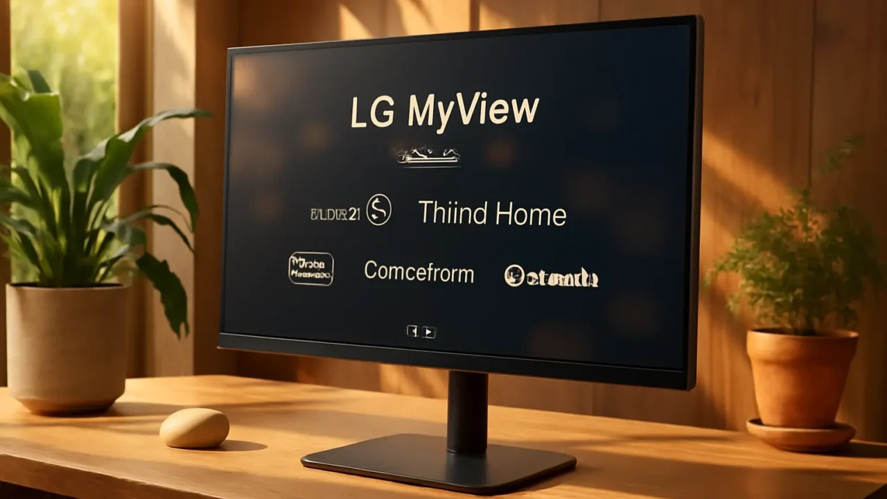 Monitor LG MyView Smart - Tela IPS 27", WebOS, ThinQ Home, Air Play, Screen Share, Bluetooth