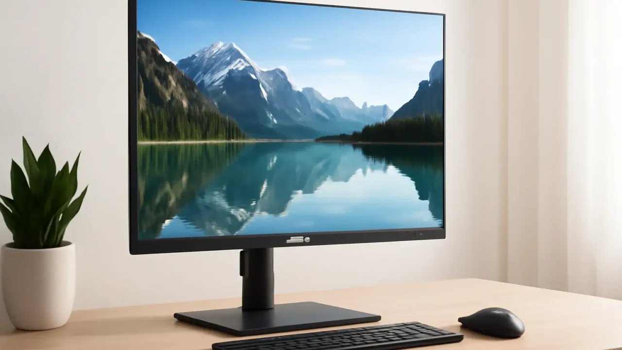 Monitor Samsung T450 24" com Regulagem de Altura: Desempenho e Conforto Visual