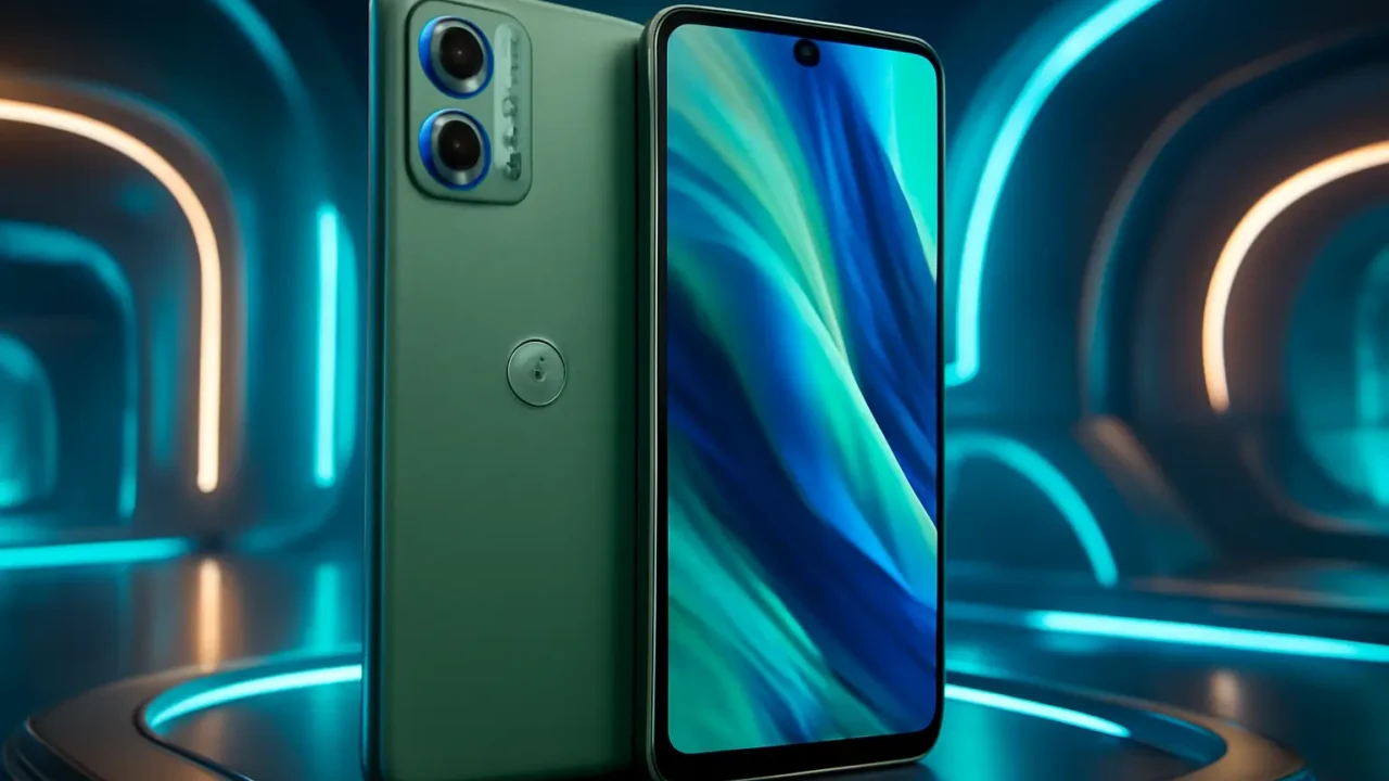 Smartphone Motorola Moto G34 5G 256GB 8GB RAM + 8GB RAM Boost Verde - Vegan Leather