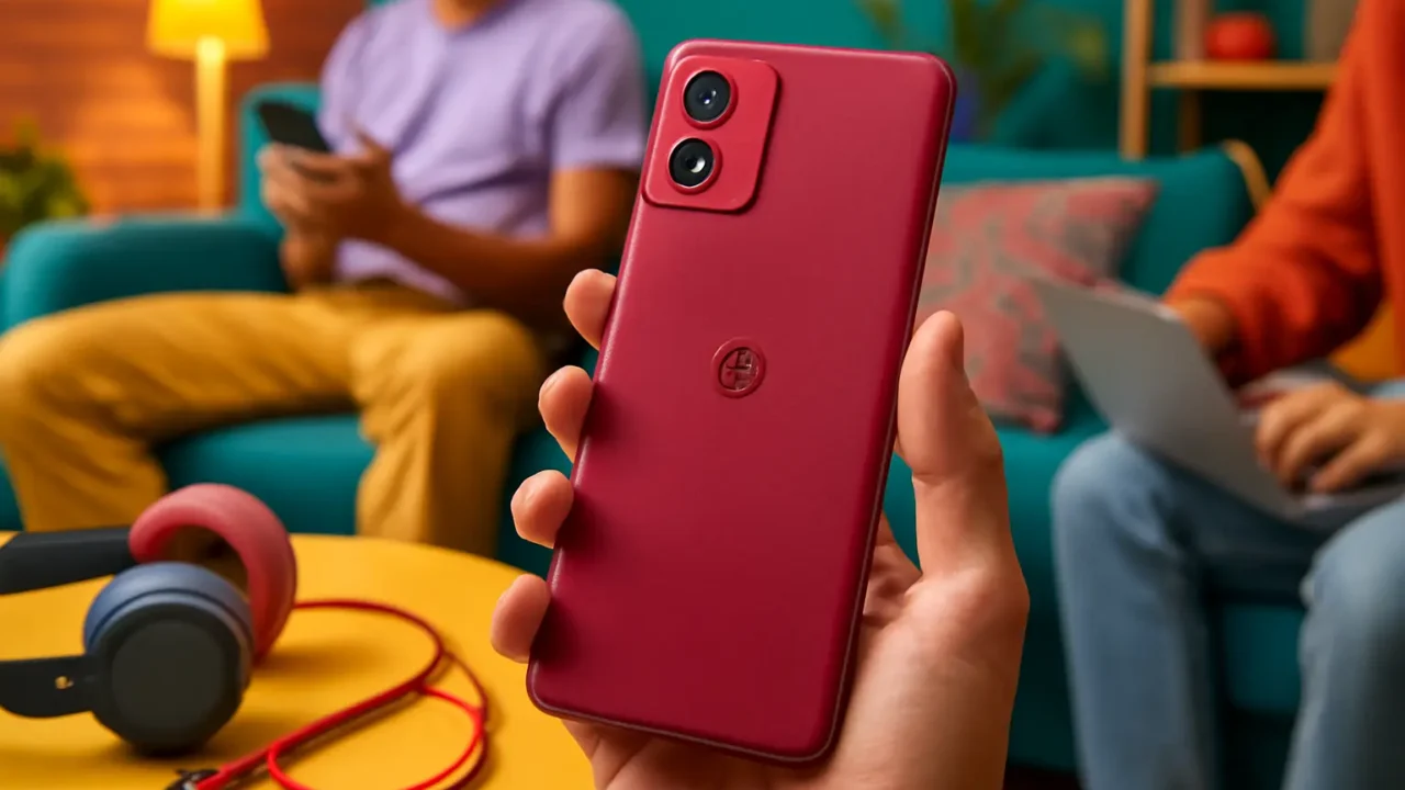 Smartphone Moto G84 5G 8GB RAM Boost* 256GB Viva Magenta - Couro Vegano