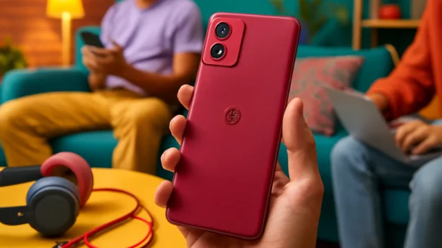 Smartphone Moto G84 5G 8GB RAM Boost* 256GB Viva Magenta - Couro Vegano