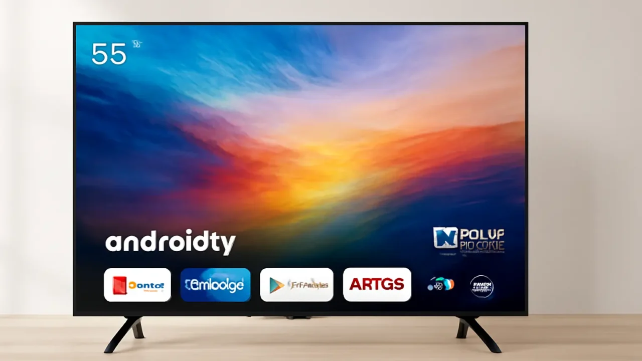 SmartTV Aiwa 55” Android, 4K, Borda Ultrafina, Dolby Vision & Atmos